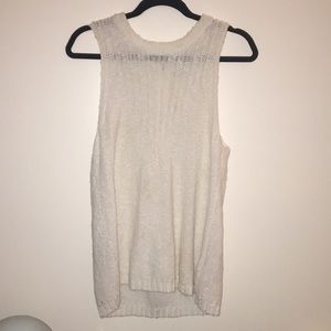 Whistles White Knit Tank
